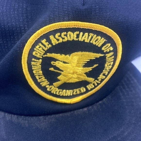 Vintage Black NRA Trucker Mesh Hat Cap Snapback - Picture 3 of 9